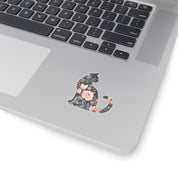 Floral Cat Sticker