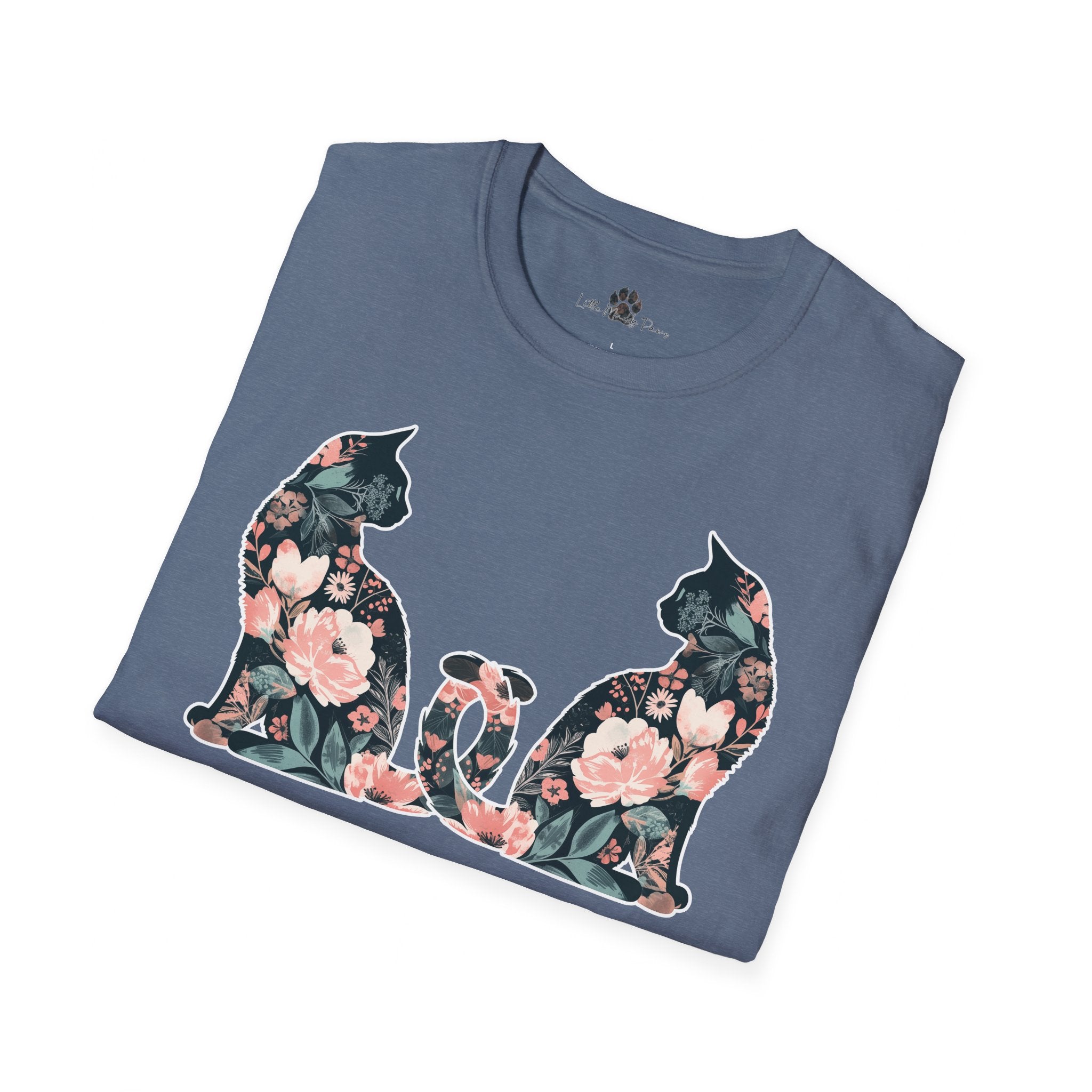 Unisex Floral Cat Tee