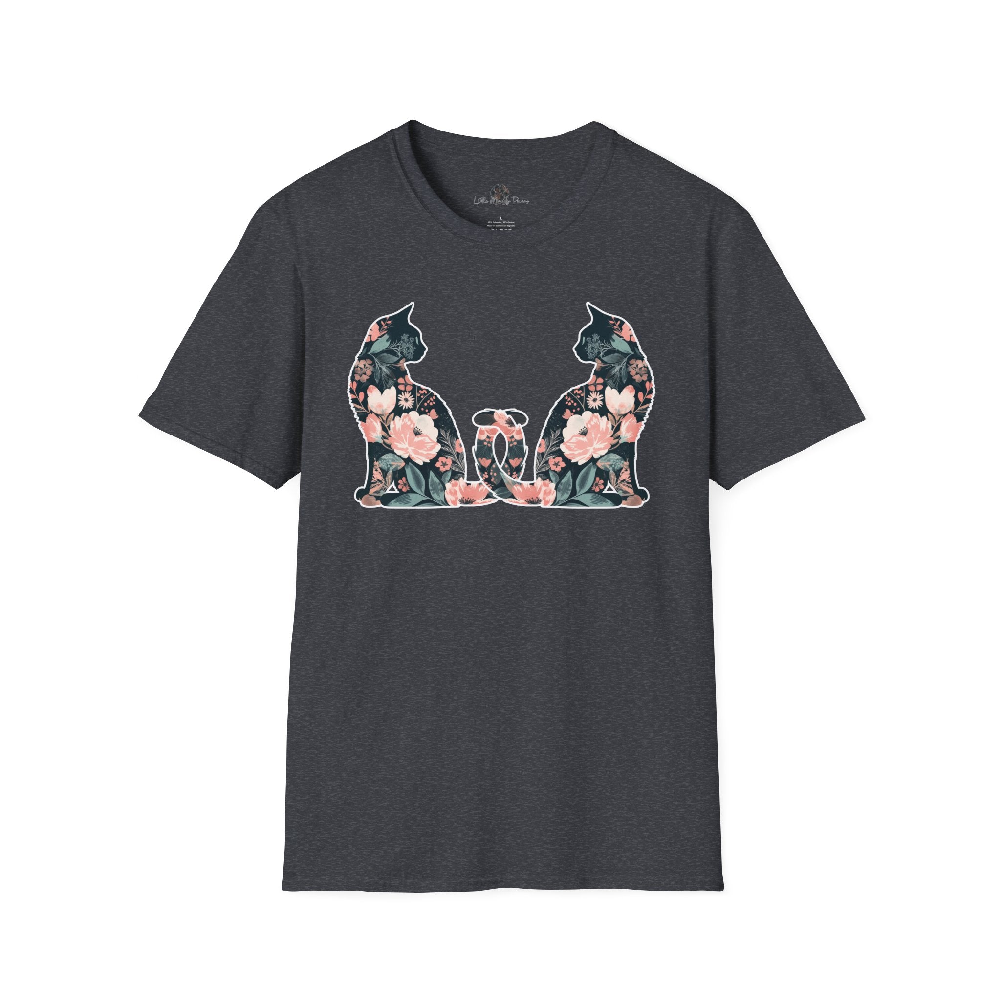 Unisex Floral Cat Tee