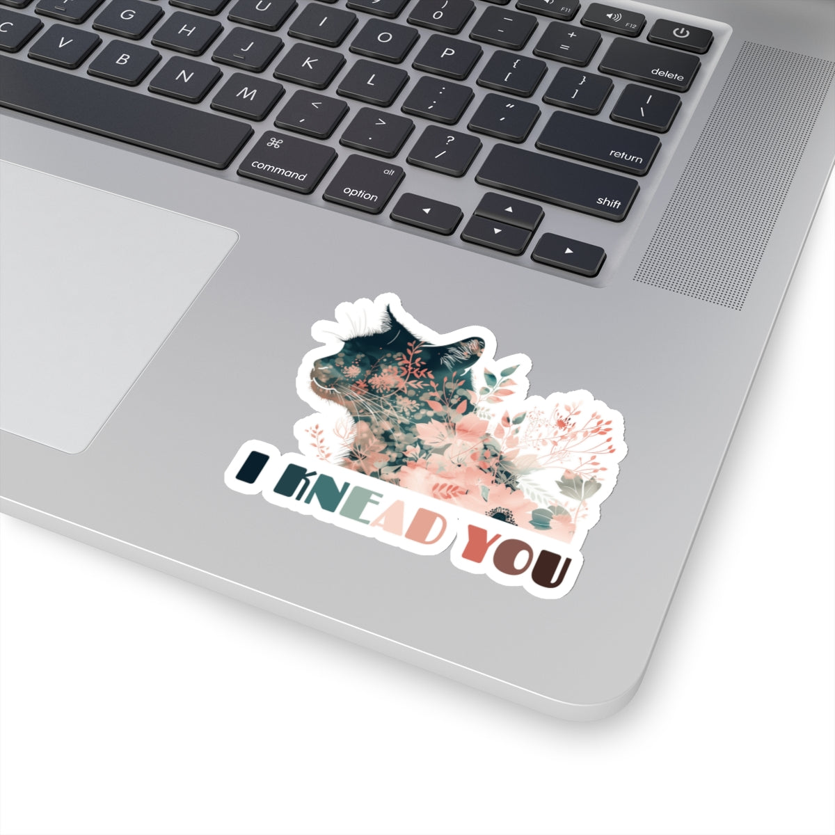 Floral Cat Sticker - Knead