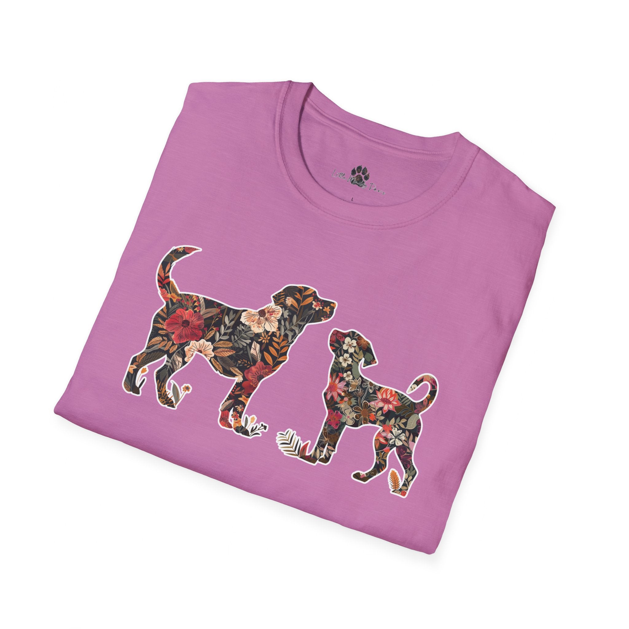 Unisex Floral Dogs Tee