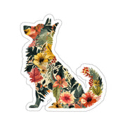 Floral Dog Sticker