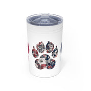 Red White and Blue Vacuum Insulated Tumbler