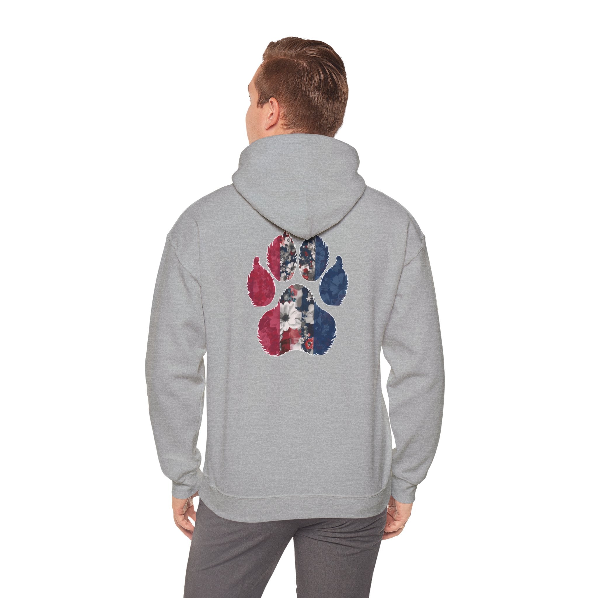 Unisex Red White and Blue Hoodie