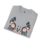 Unisex Floral Cat Tee