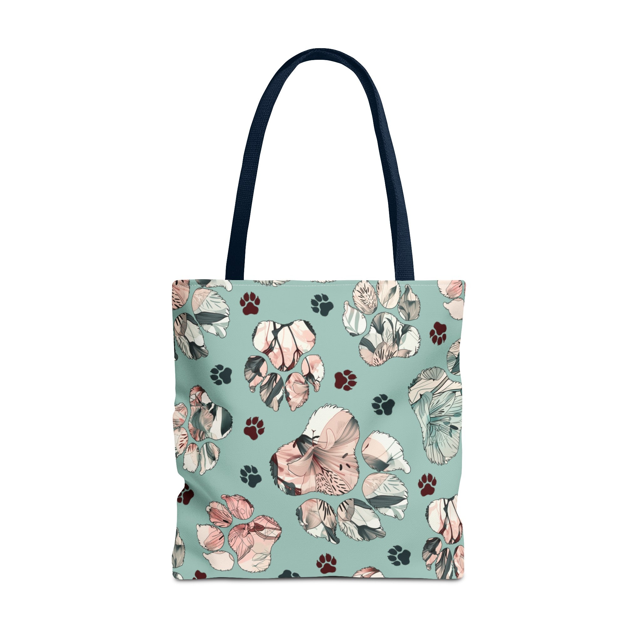 Floral Paw Tote Bag