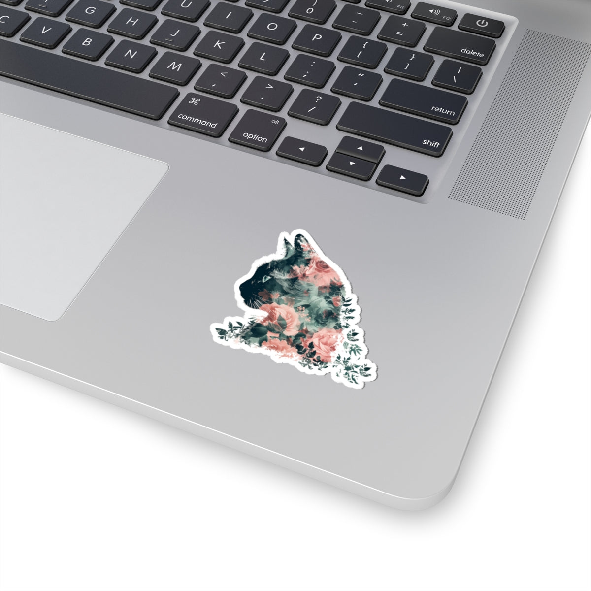 Floral Cat Sticker