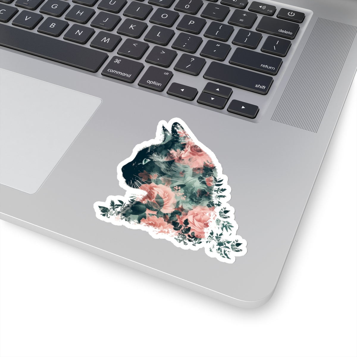 Floral Cat Sticker