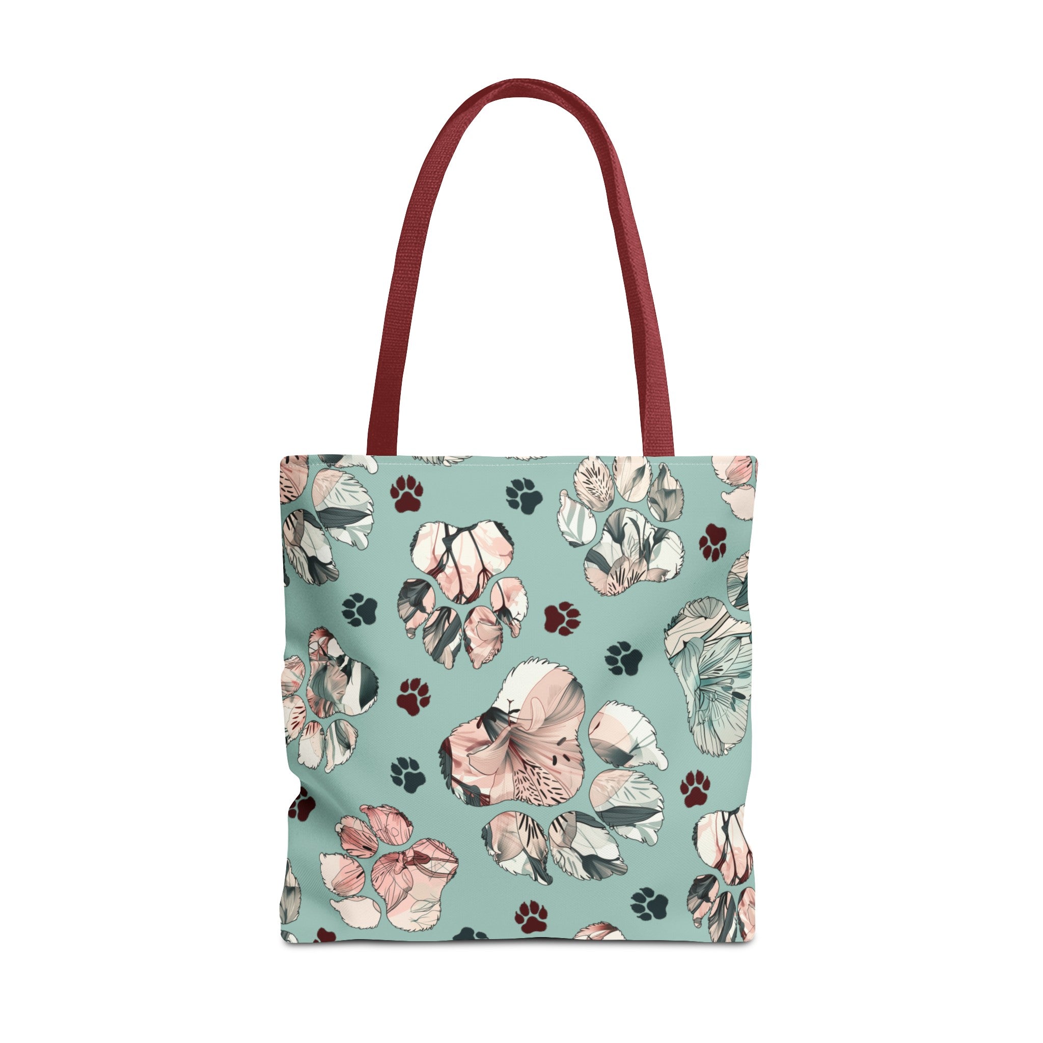 Floral Paw Tote Bag