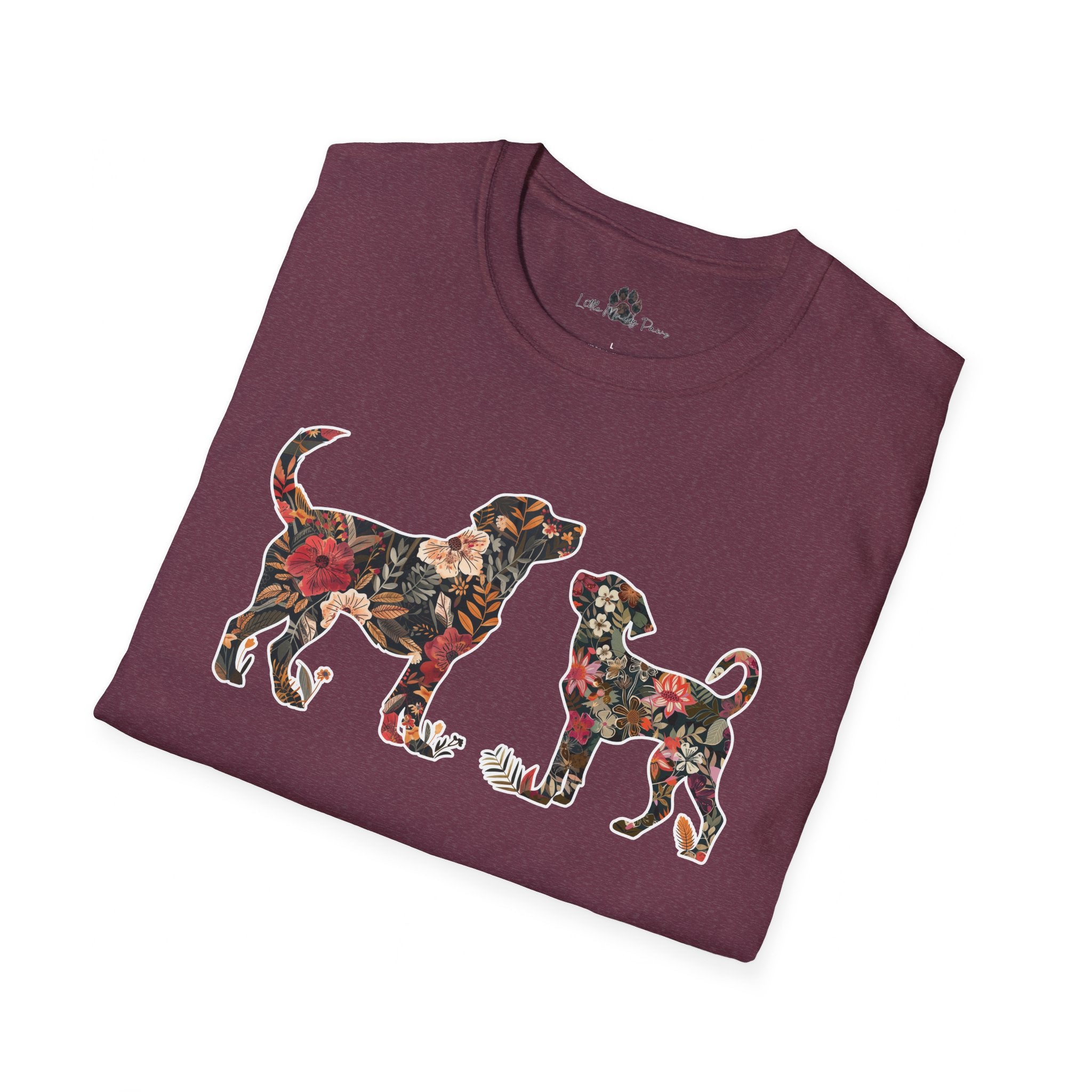 Unisex Floral Dogs Tee