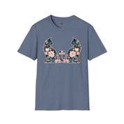 Unisex Floral Cat Tee