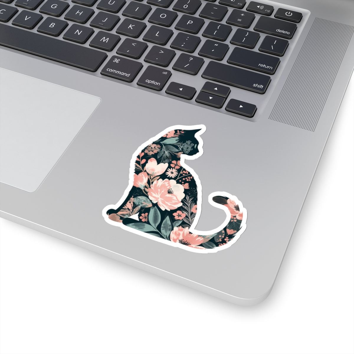 Floral Cat Sticker