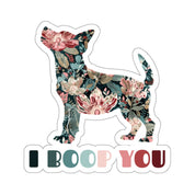 Floral Dog Sticker - Boop