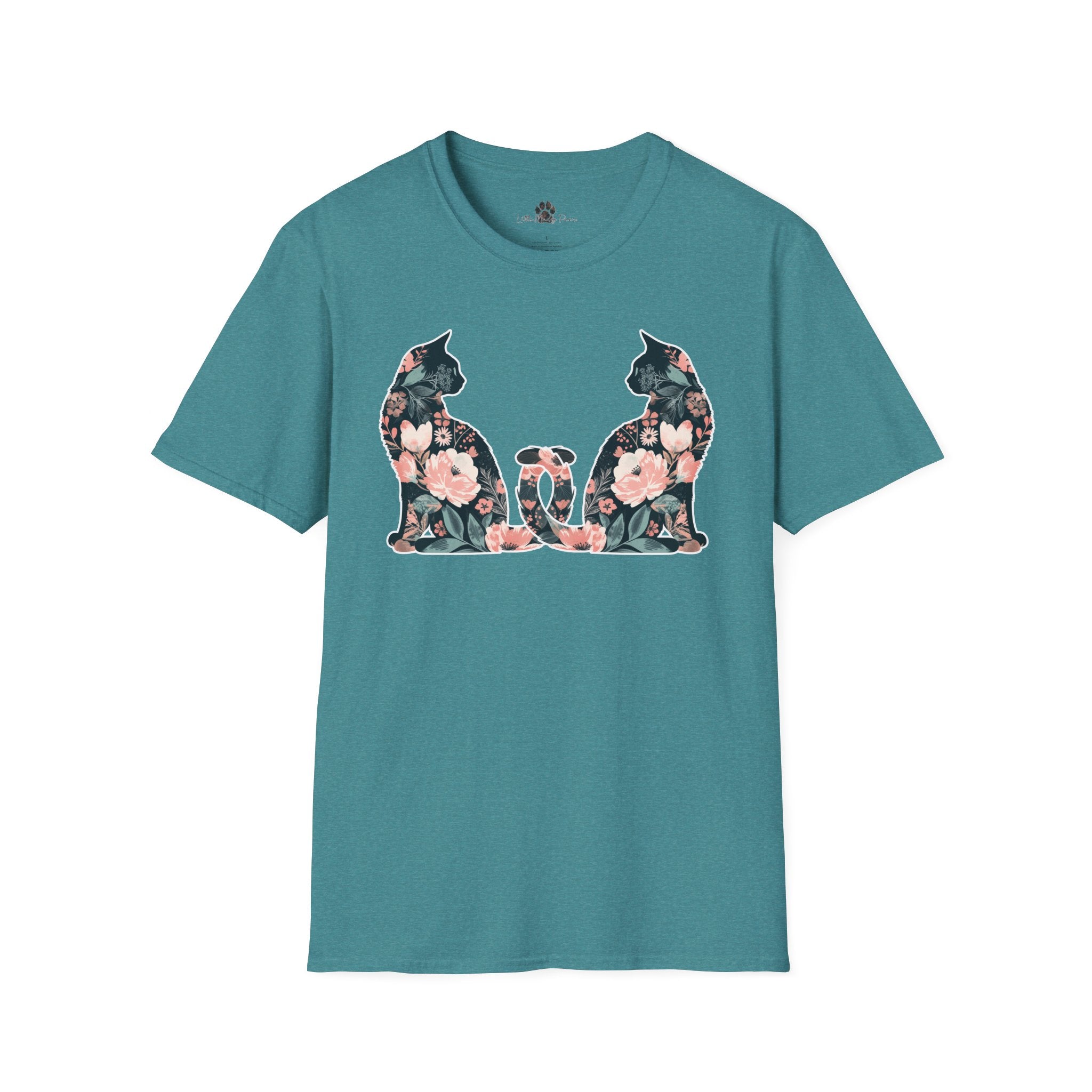 Unisex Floral Cat Tee