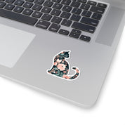 Floral Cat Sticker