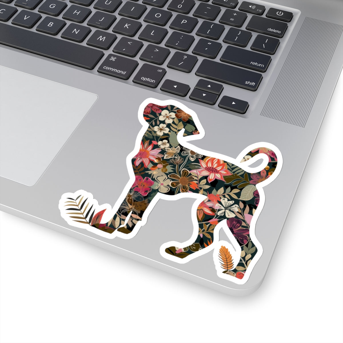 Floral Pup Sticker