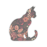 Floral Cat Sticker