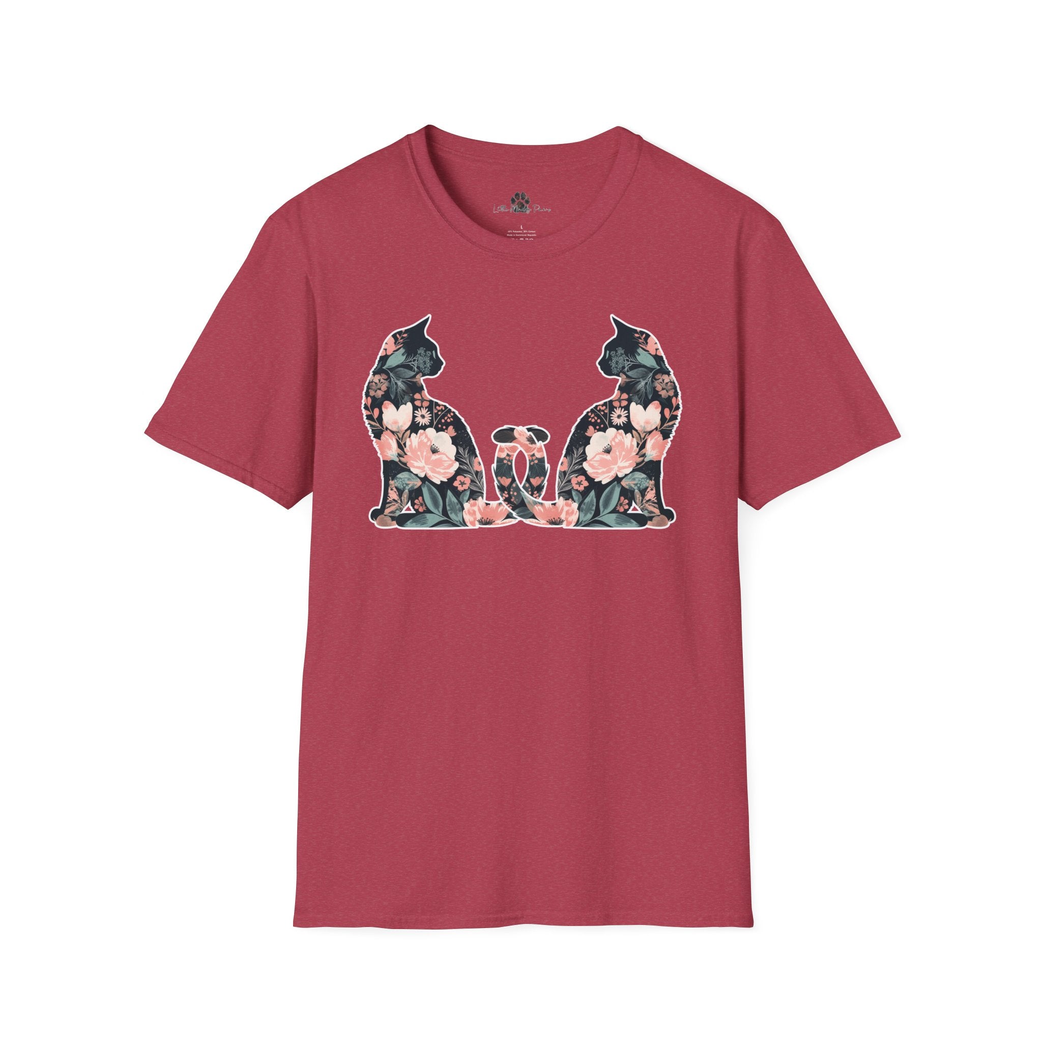 Unisex Floral Cat Tee