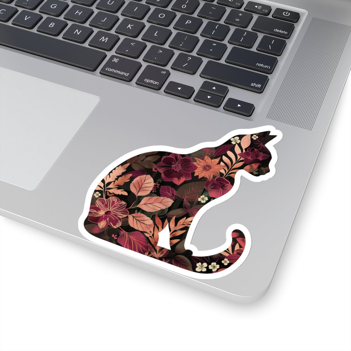 Floral Cat Sticker