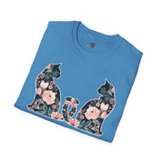 Unisex Floral Cat Tee