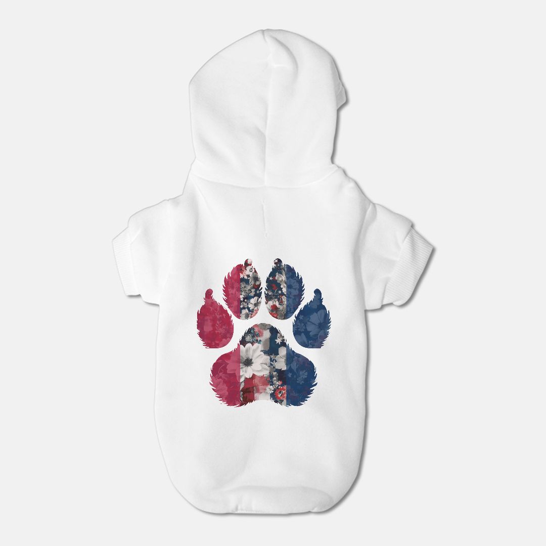 Red White and Blue Small Pet Hoodie