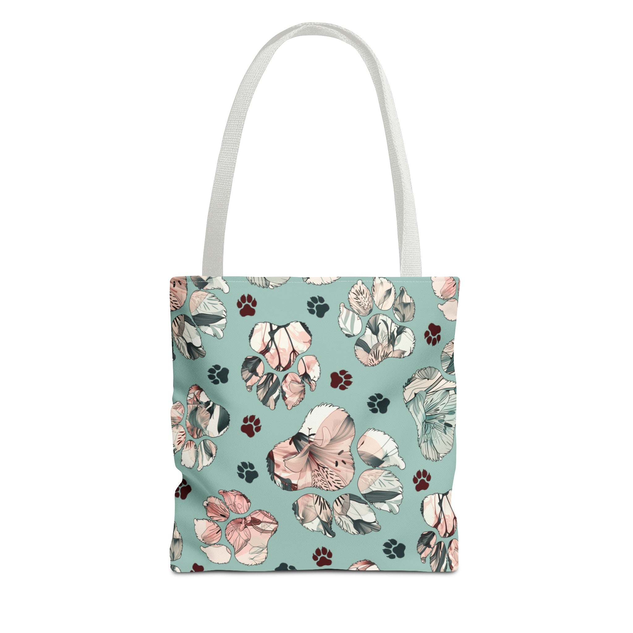 Floral Paw Tote Bag