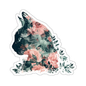 Floral Cat Sticker