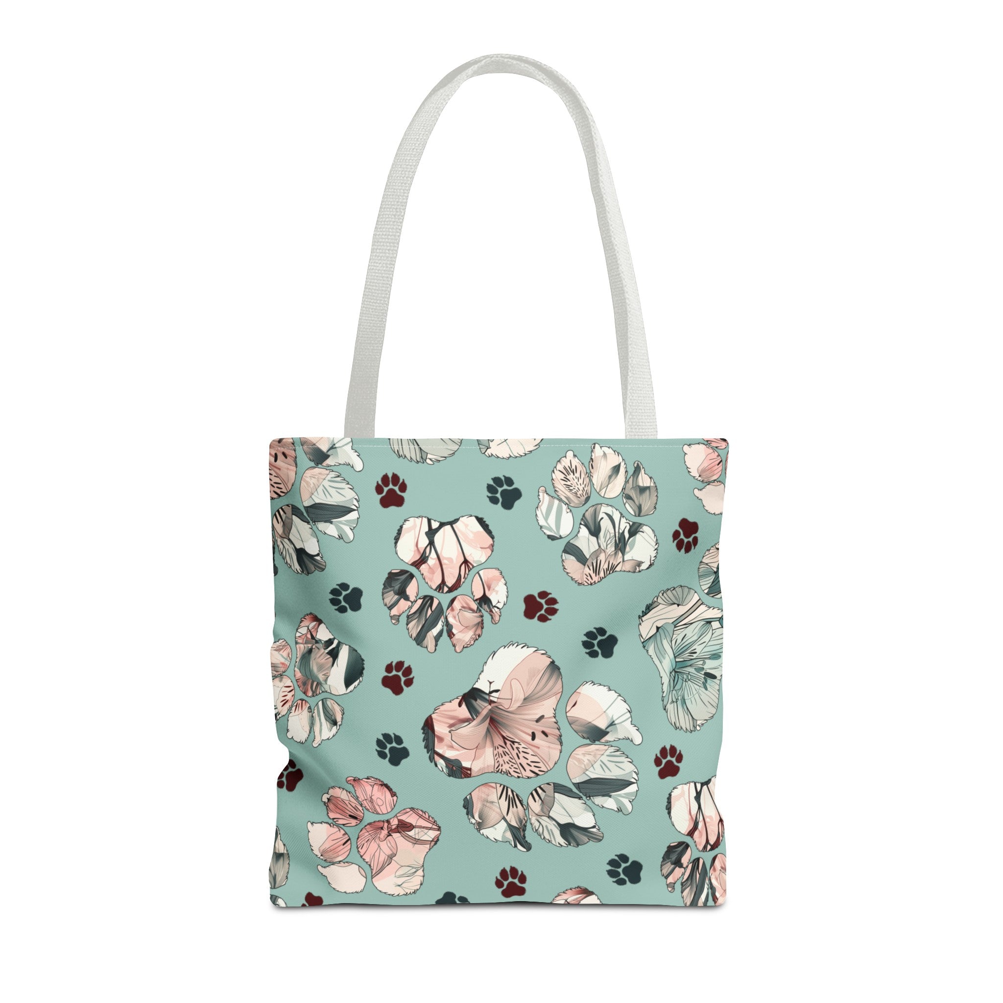 Floral Paw Tote Bag