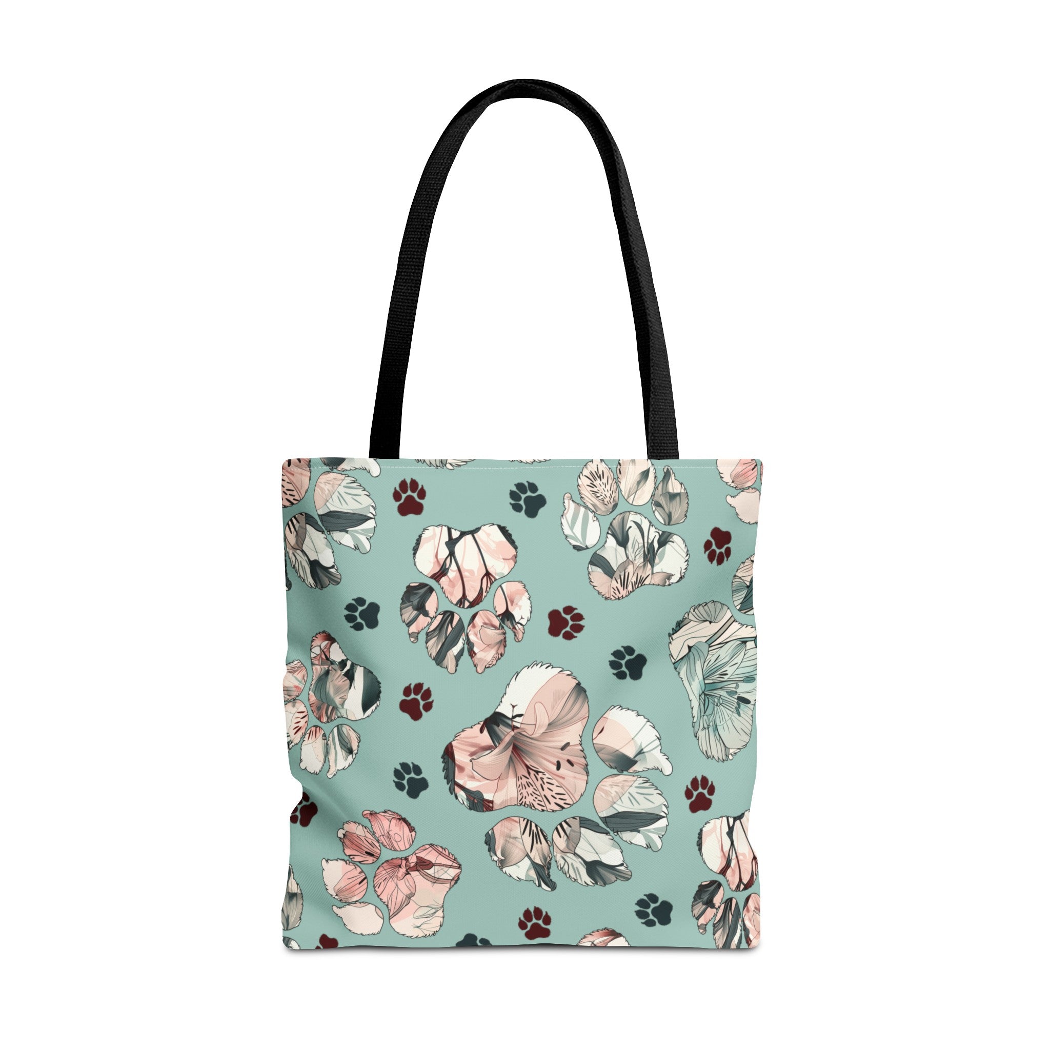 Floral Paw Tote Bag