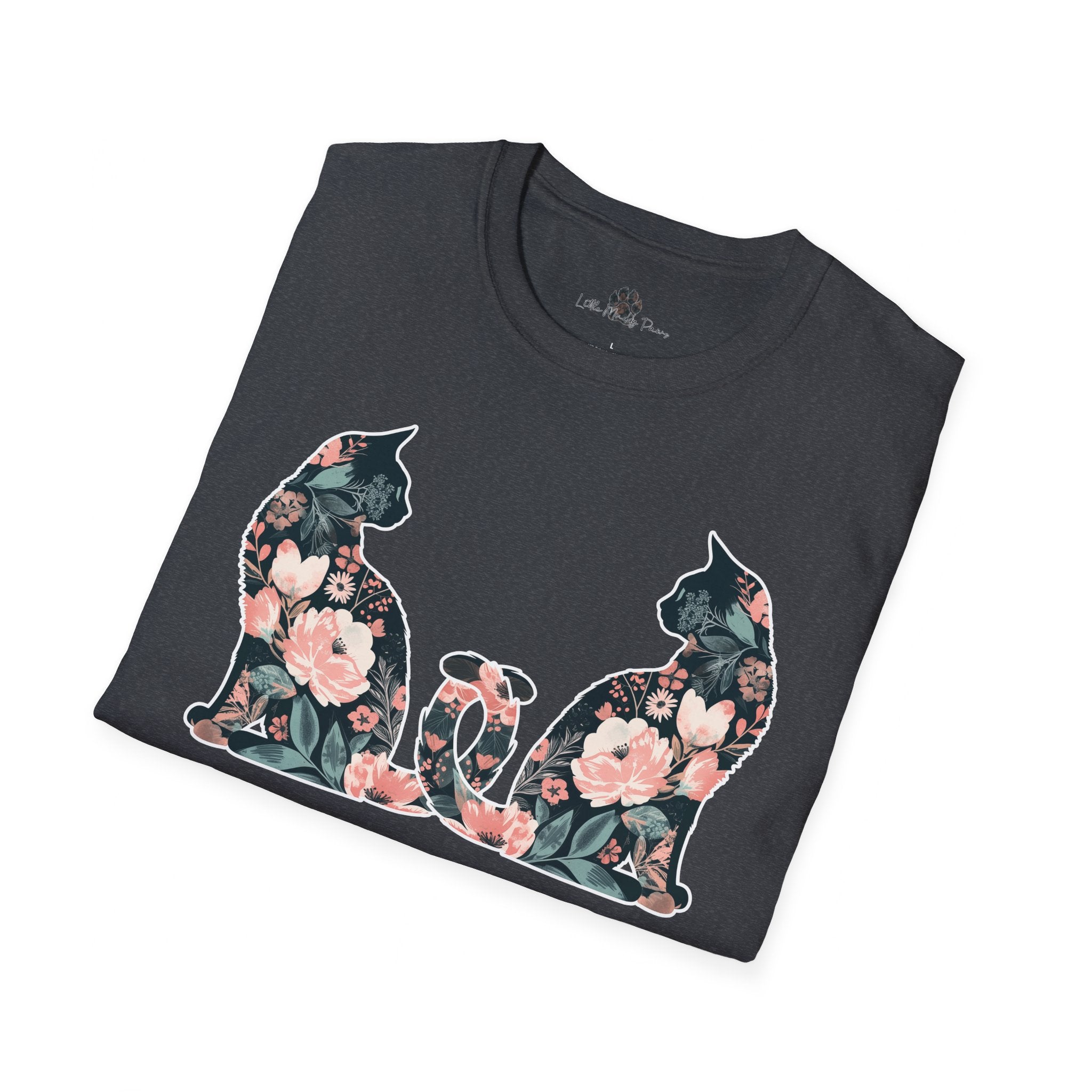 Unisex Floral Cat Tee