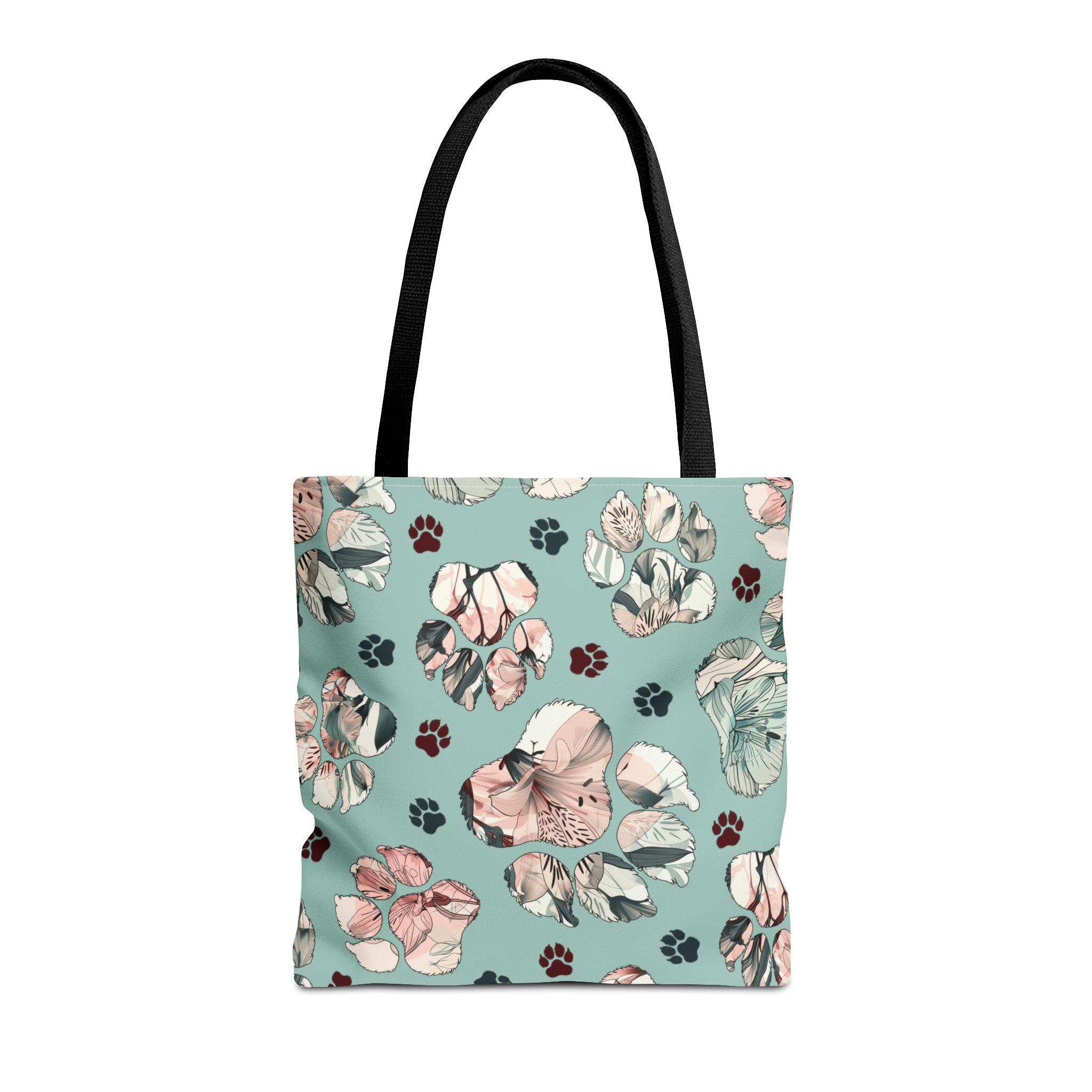 Floral Paw Tote Bag