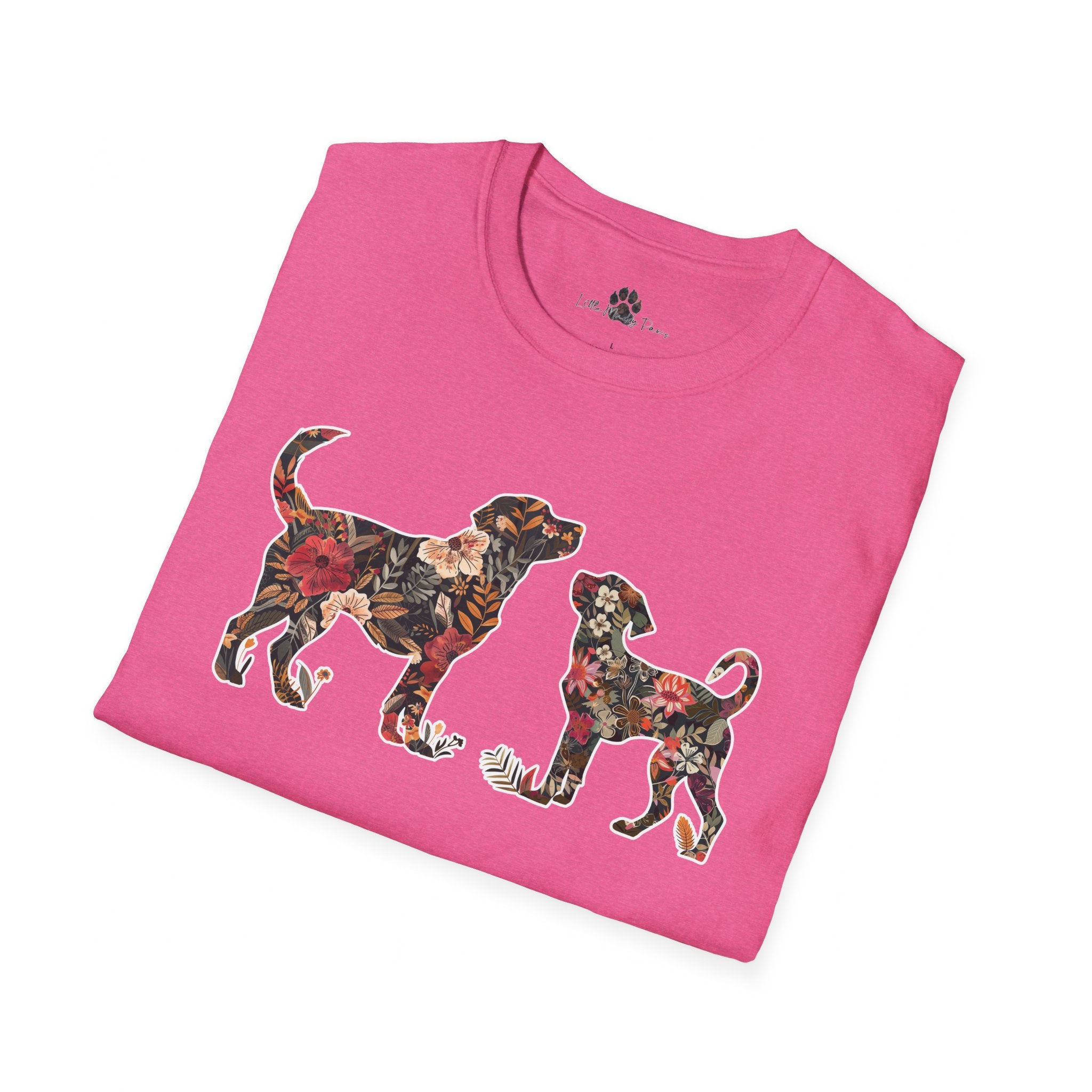 Unisex Floral Dogs Tee