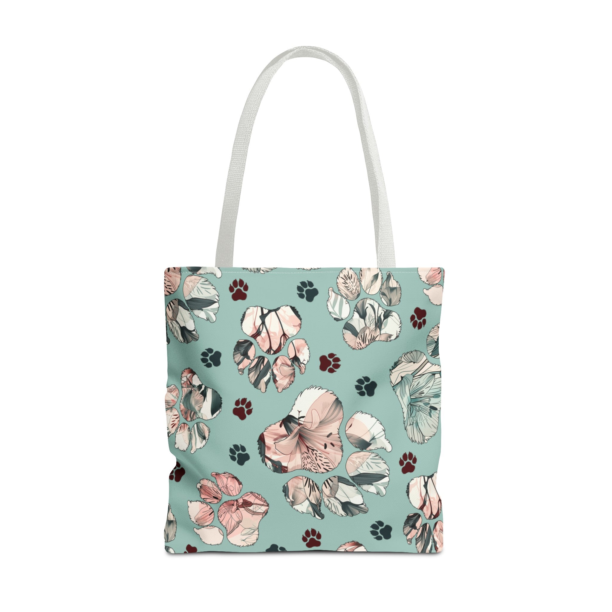 Floral Paw Tote Bag