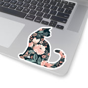 Floral Cat Sticker