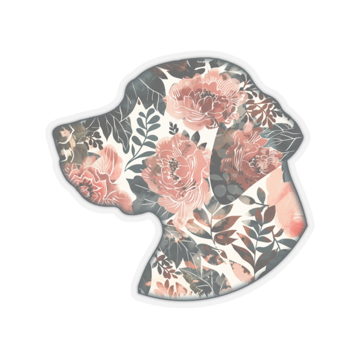 Floral Dog Sticker