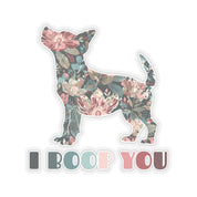 Floral Dog Sticker - Boop