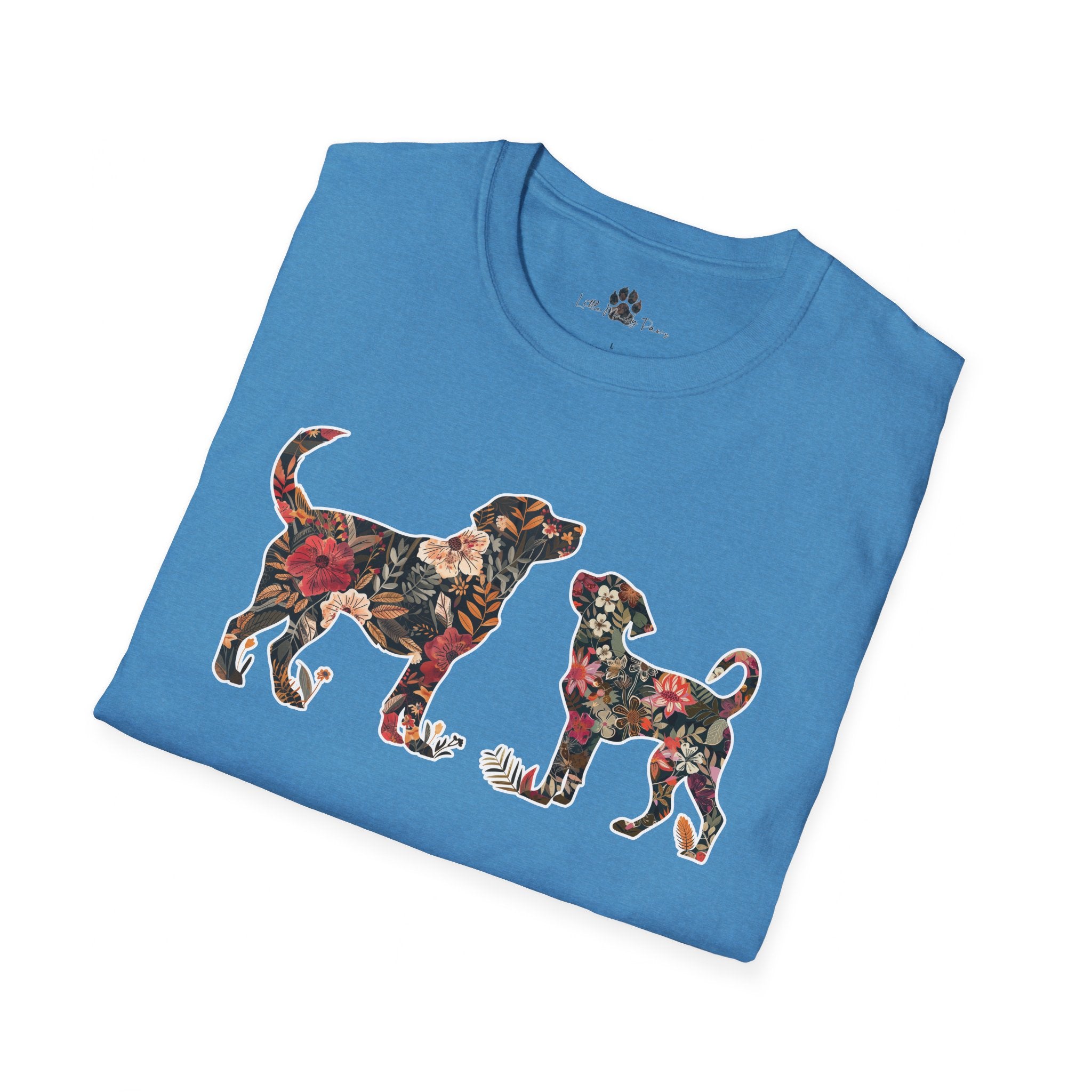 Unisex Floral Dogs Tee