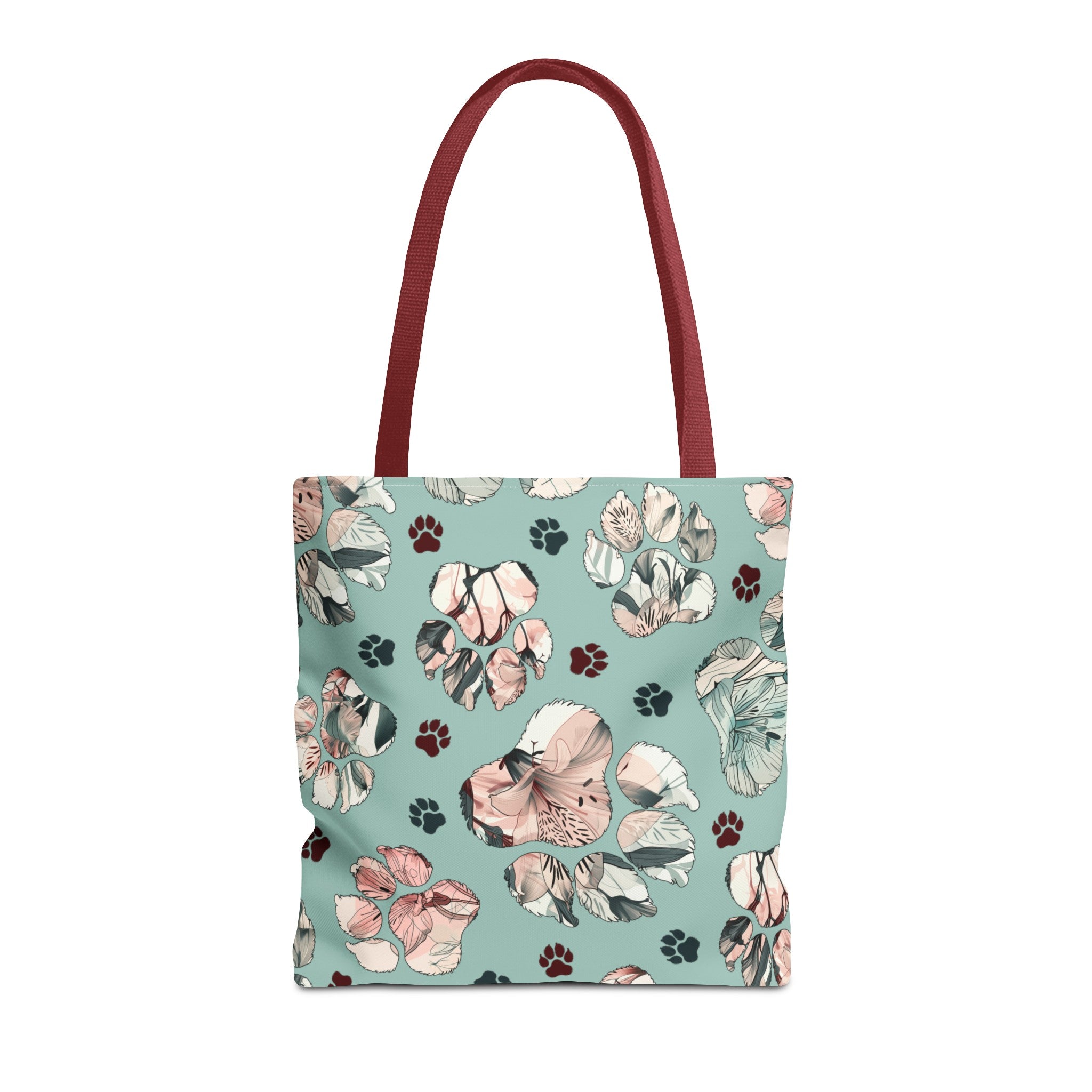 Floral Paw Tote Bag