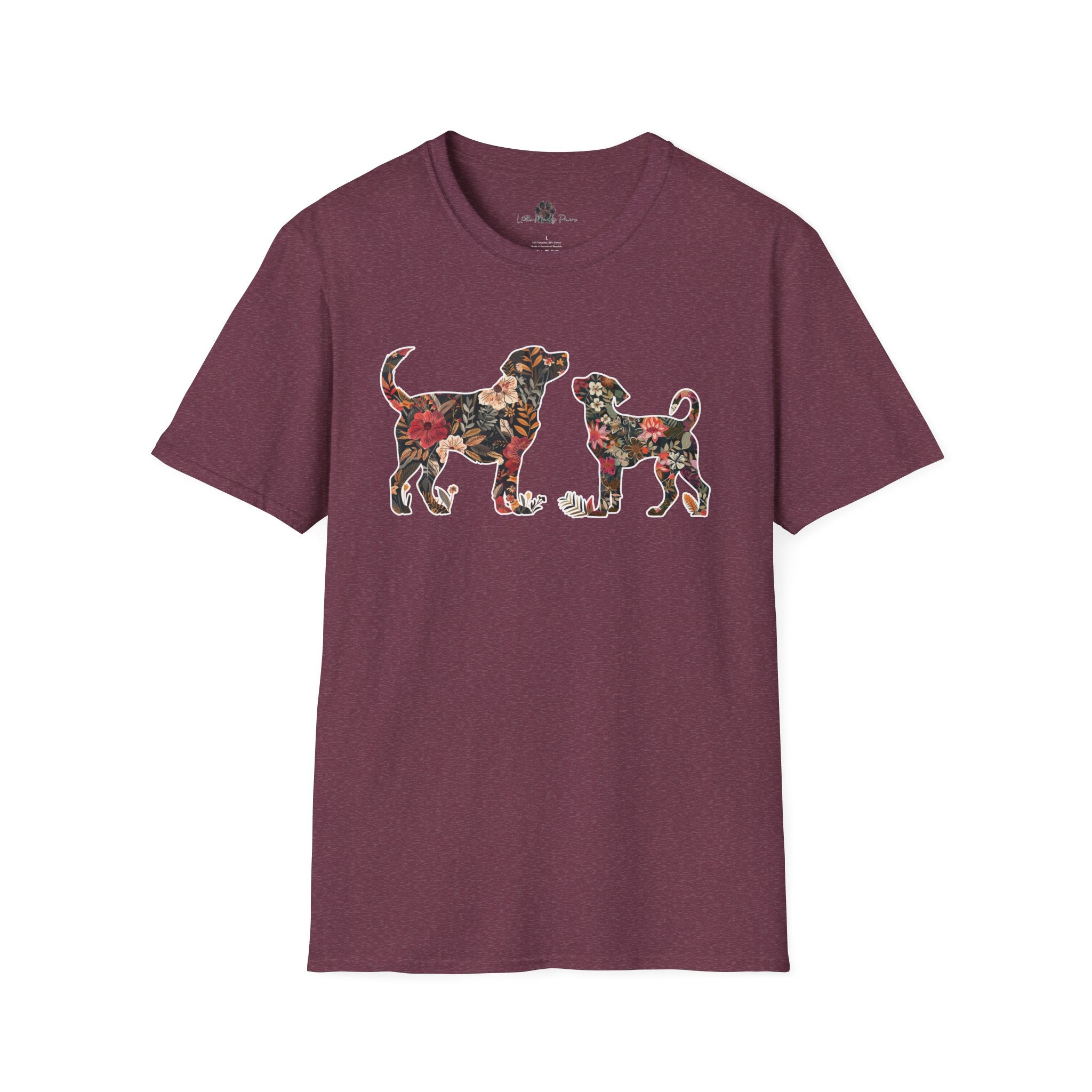 Unisex Floral Dogs Tee