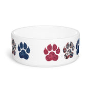 Red White and Blue Pet Bowl