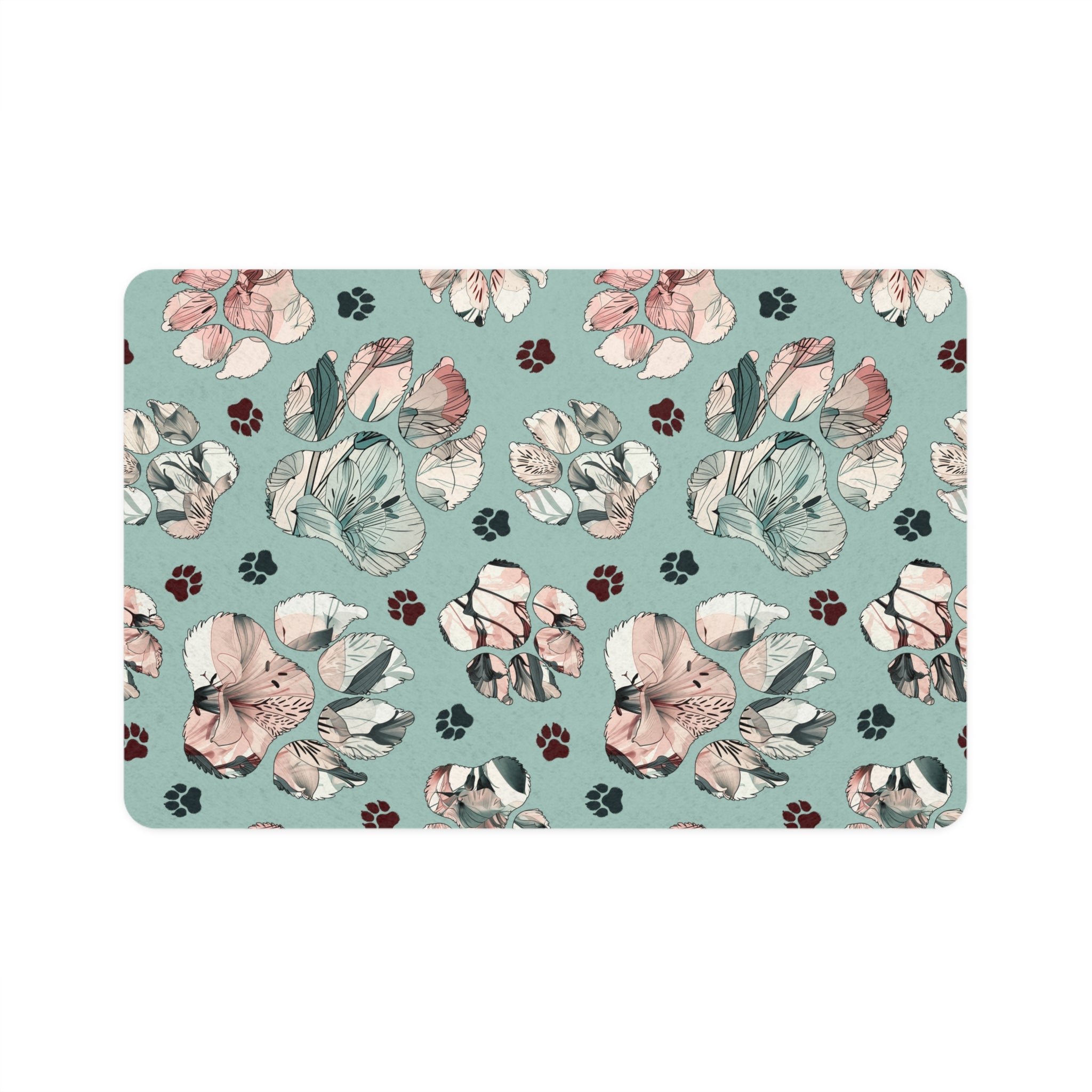 Floral Paw Splash Mat